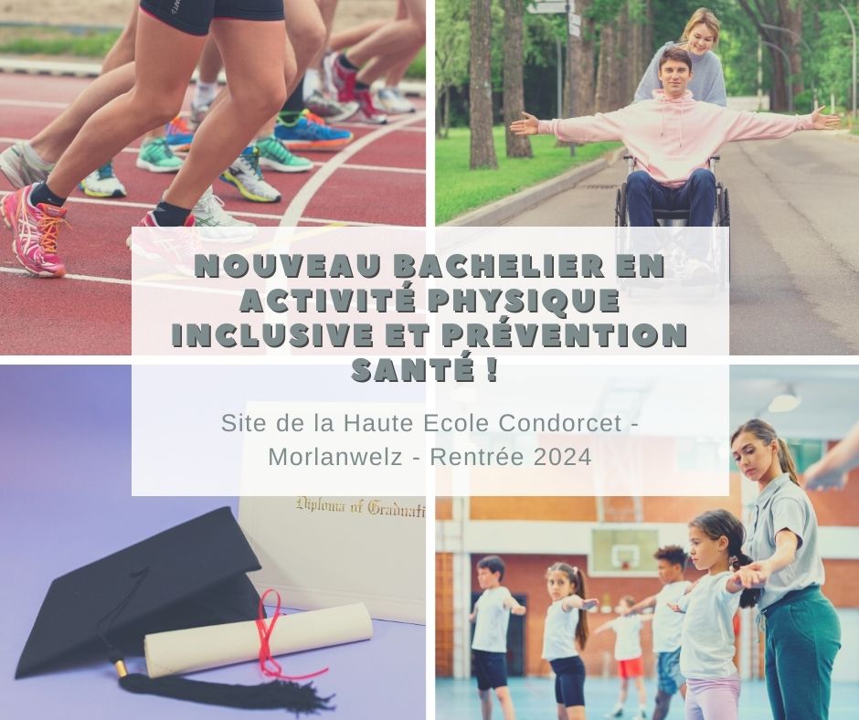 Ouverture d’un bachelier en activité physique inclusive et prévention santé en septembre !