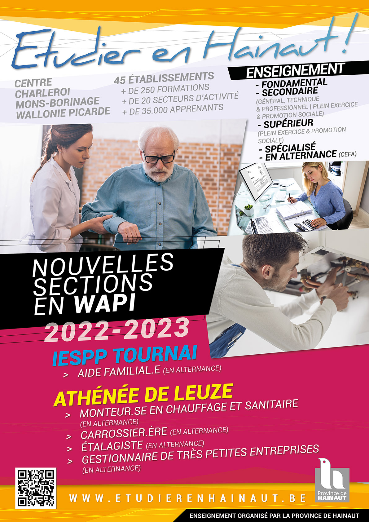 Nouvelles sections dans le secondaire : WAPI