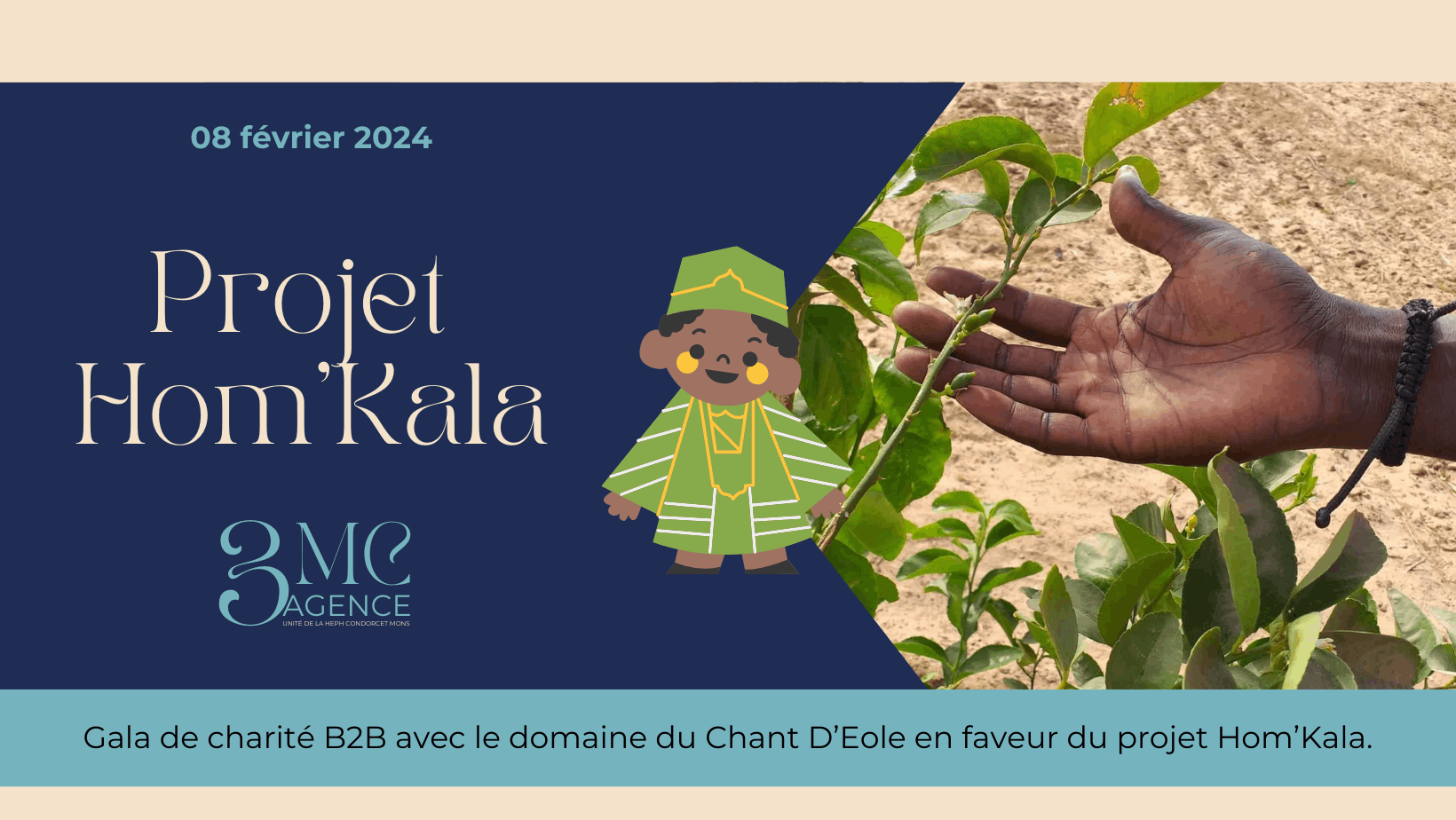 Entreprises et indépendants : rendez-vous le 8 février au Chant d’Éole pour le Gala de charité HOM’KALA