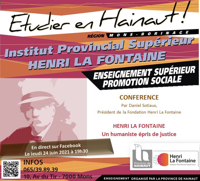 Ne dites plus Promsoc Supérieur Mons Borinage mais Institut Provincial Supérieur Henri La Fontaine !   