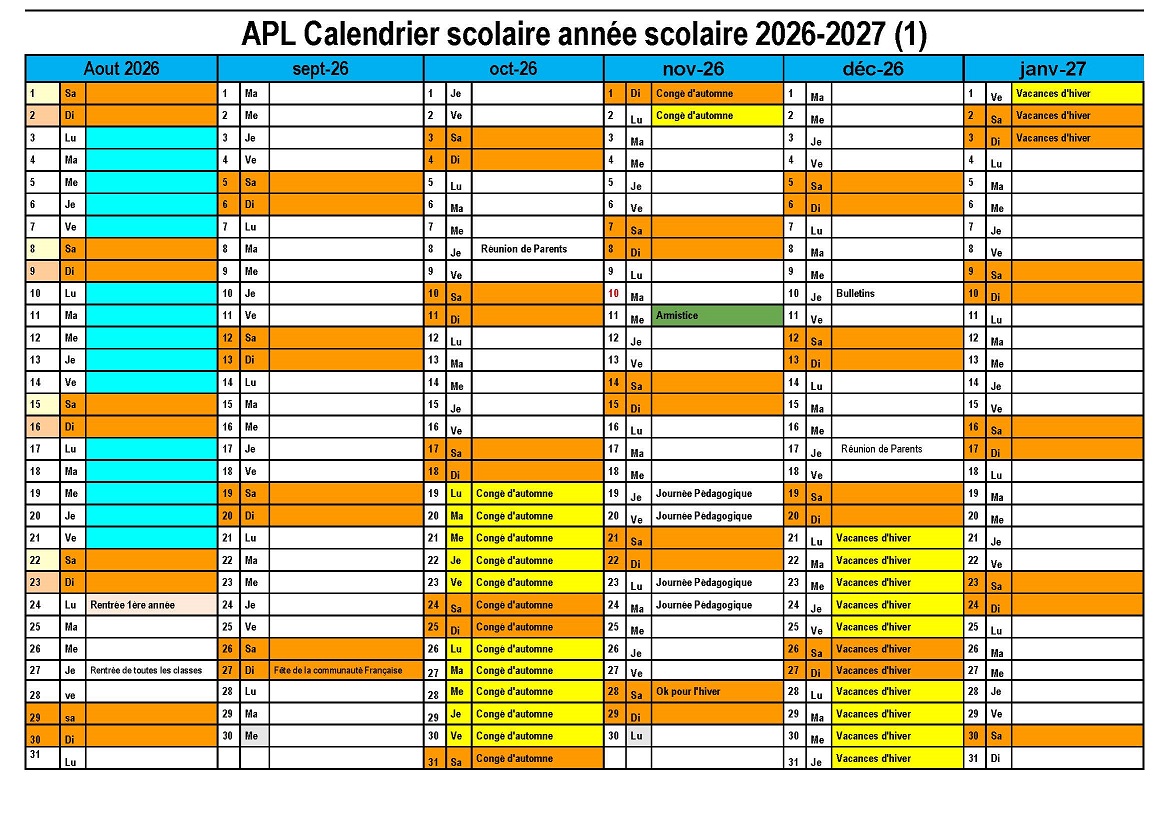 1er a 4eme apl calendrier scolaire annee scolaire 2026 page 1