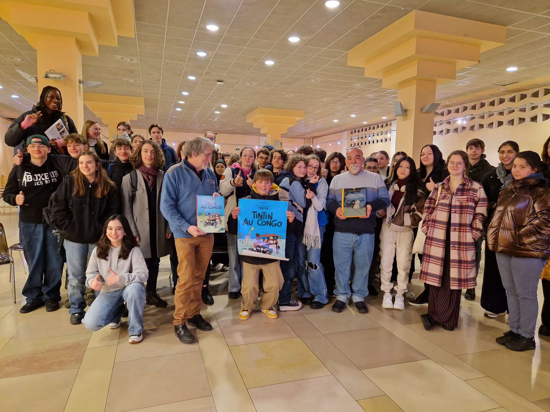 Avec Jacques Schraûwen, 100 jeunes de l’APLL ont fait leur devoir de mémoire autour de "Tintin au Congo"