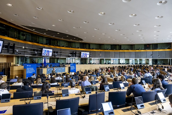 European Parliament Ambassador Schools certificate ceremony.