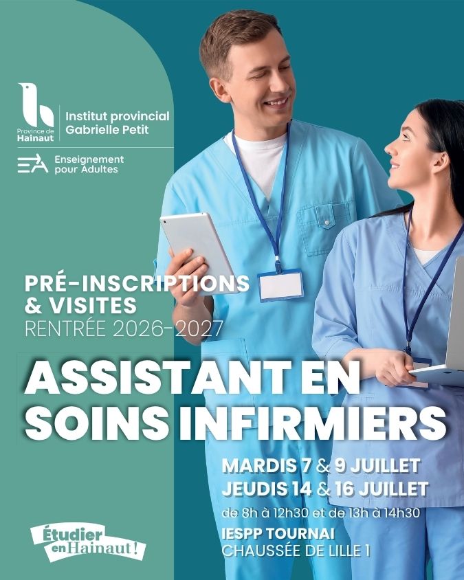 Assistant en Soins Infirmiers : les pré-inscriptions sont ouvertes !