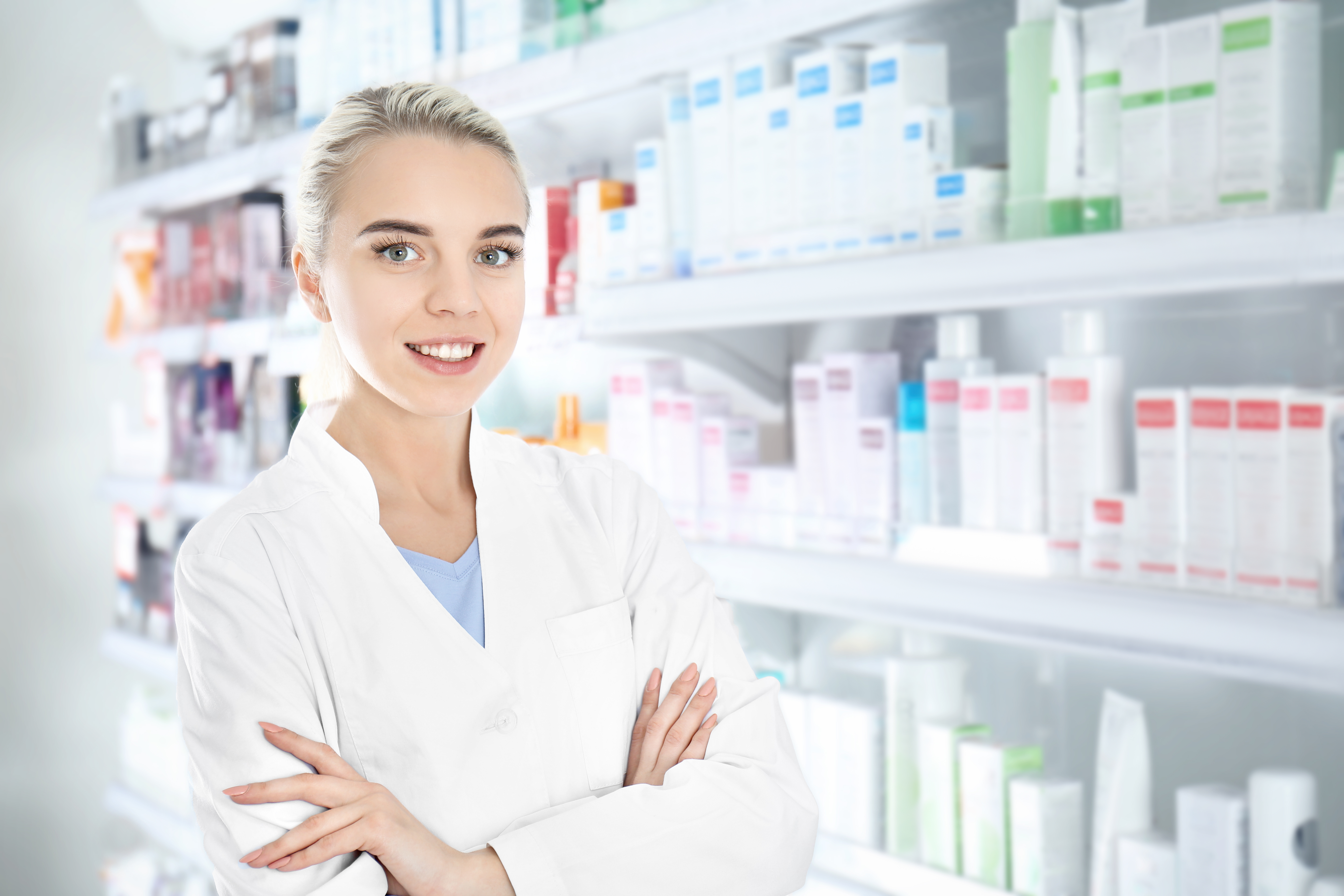 Female shop assistant at work