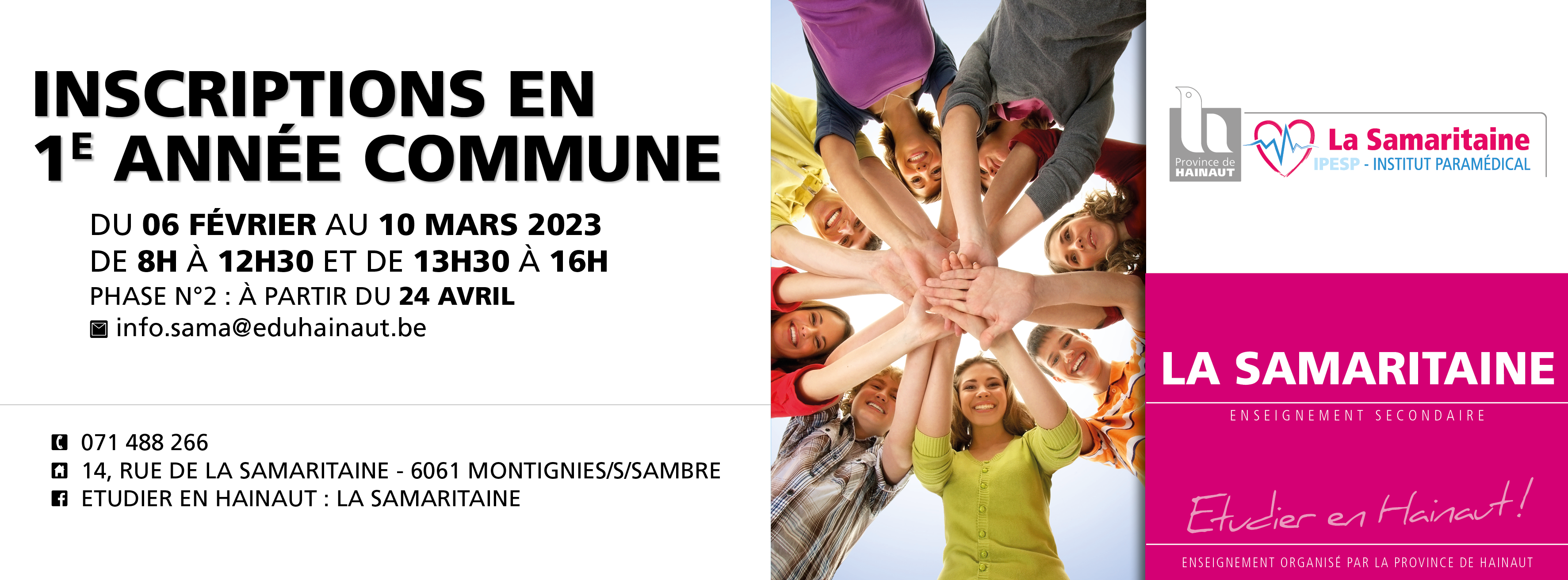22.01.18.SGO SAMA.Annonce.Inscriptions