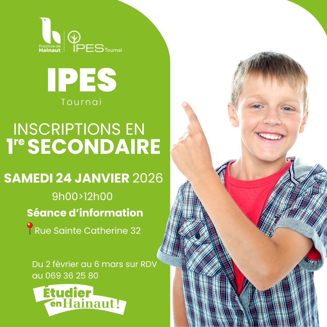 IPES Tournai Inscriptions 1re FACEBOOK