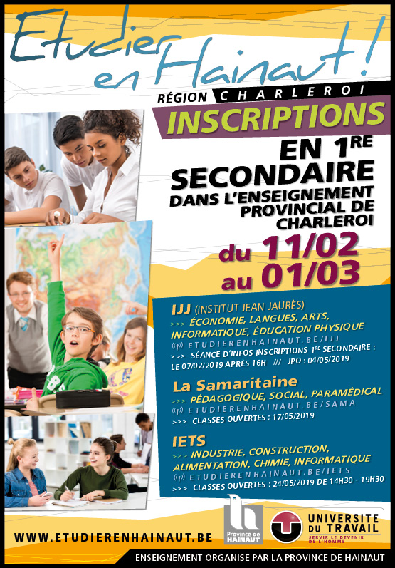 Inscriptions en première secondaire IETS 