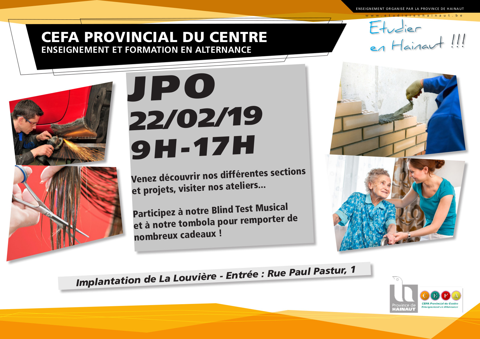 JPO 22/02 au CEFA provincial du Centre