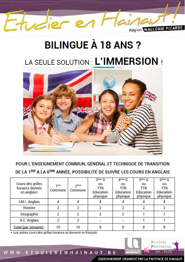 L'immersion en anglais à l'APL