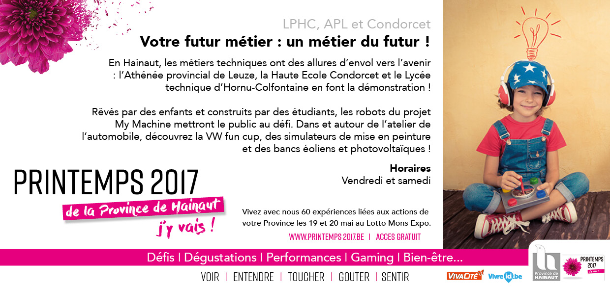 bandeaux PRINTEMPS 2017 Métiers Futur LPHC APLL Condorcet