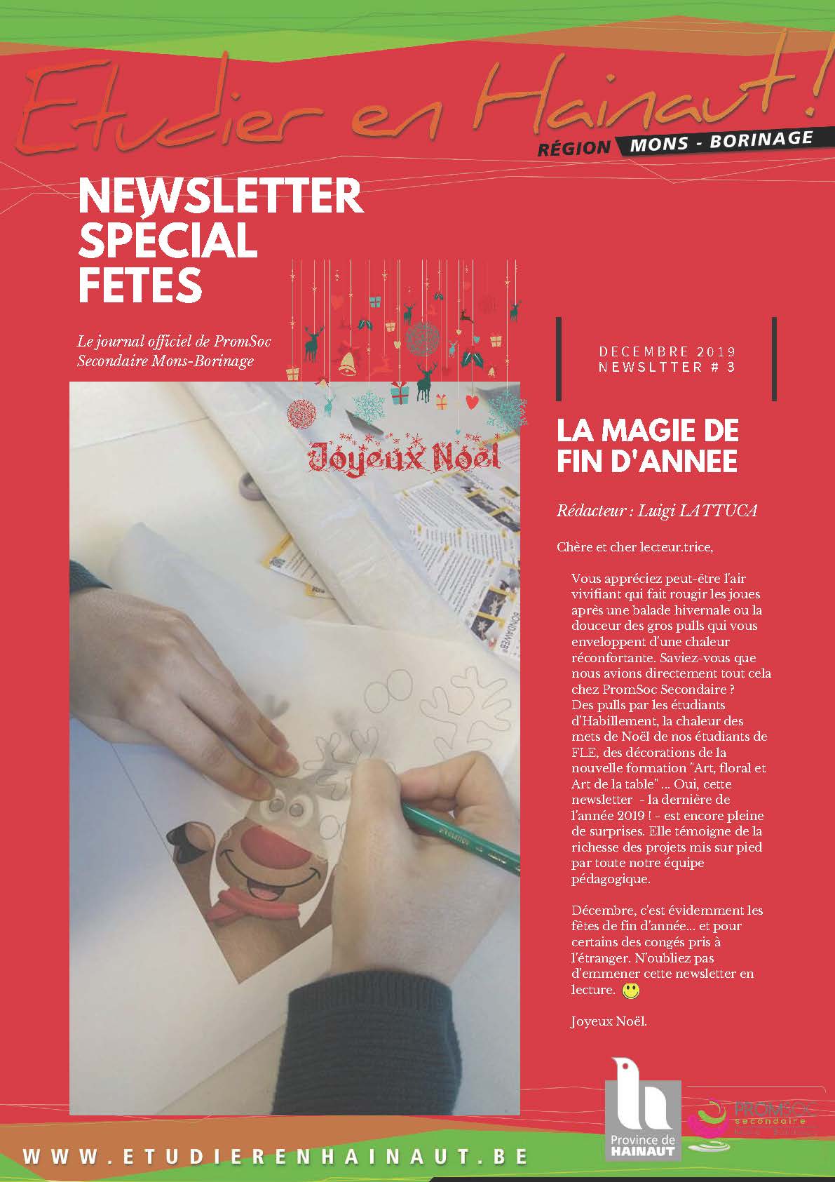 Newsletter de la rentrée
