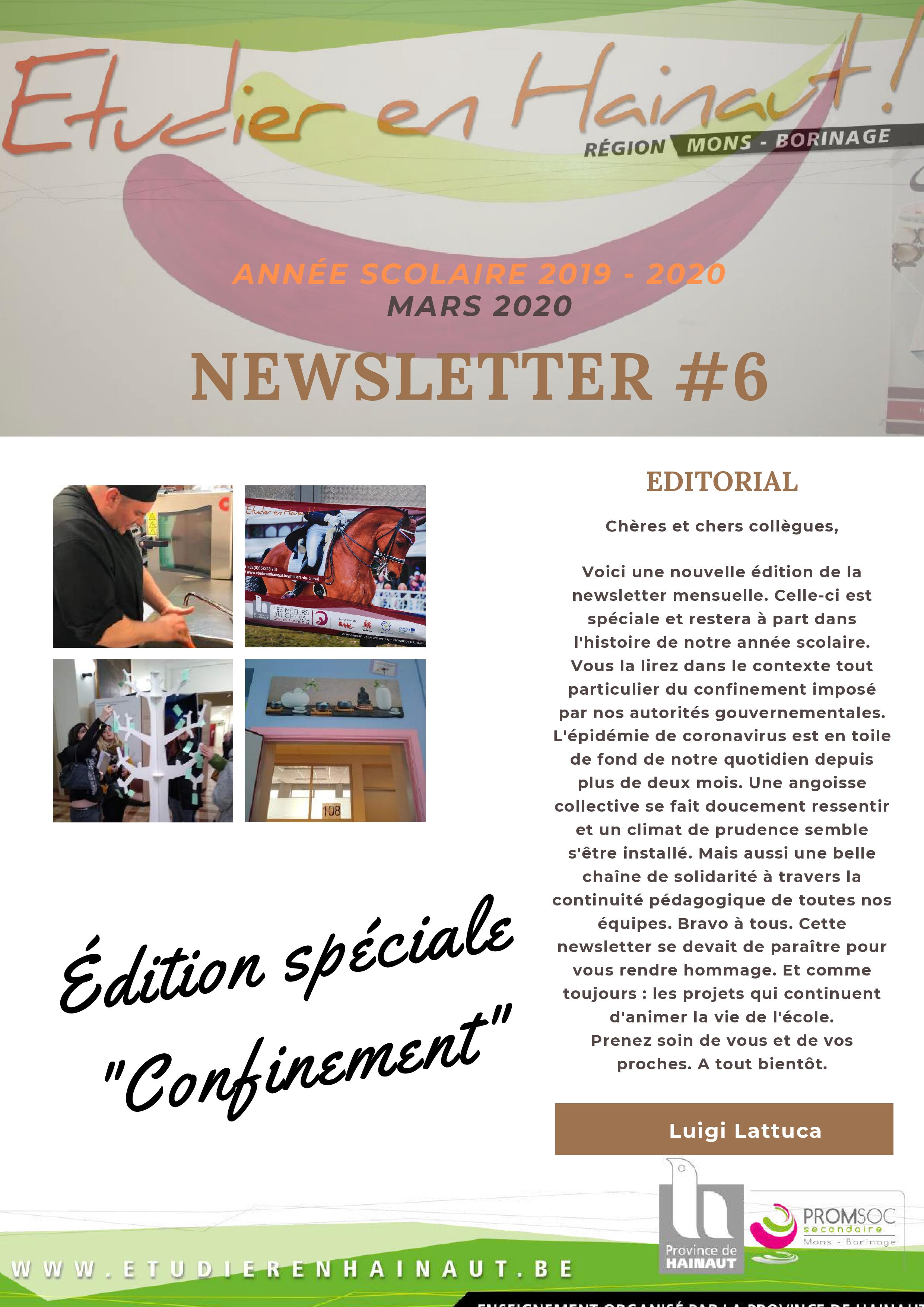 Newsletter de la rentrée