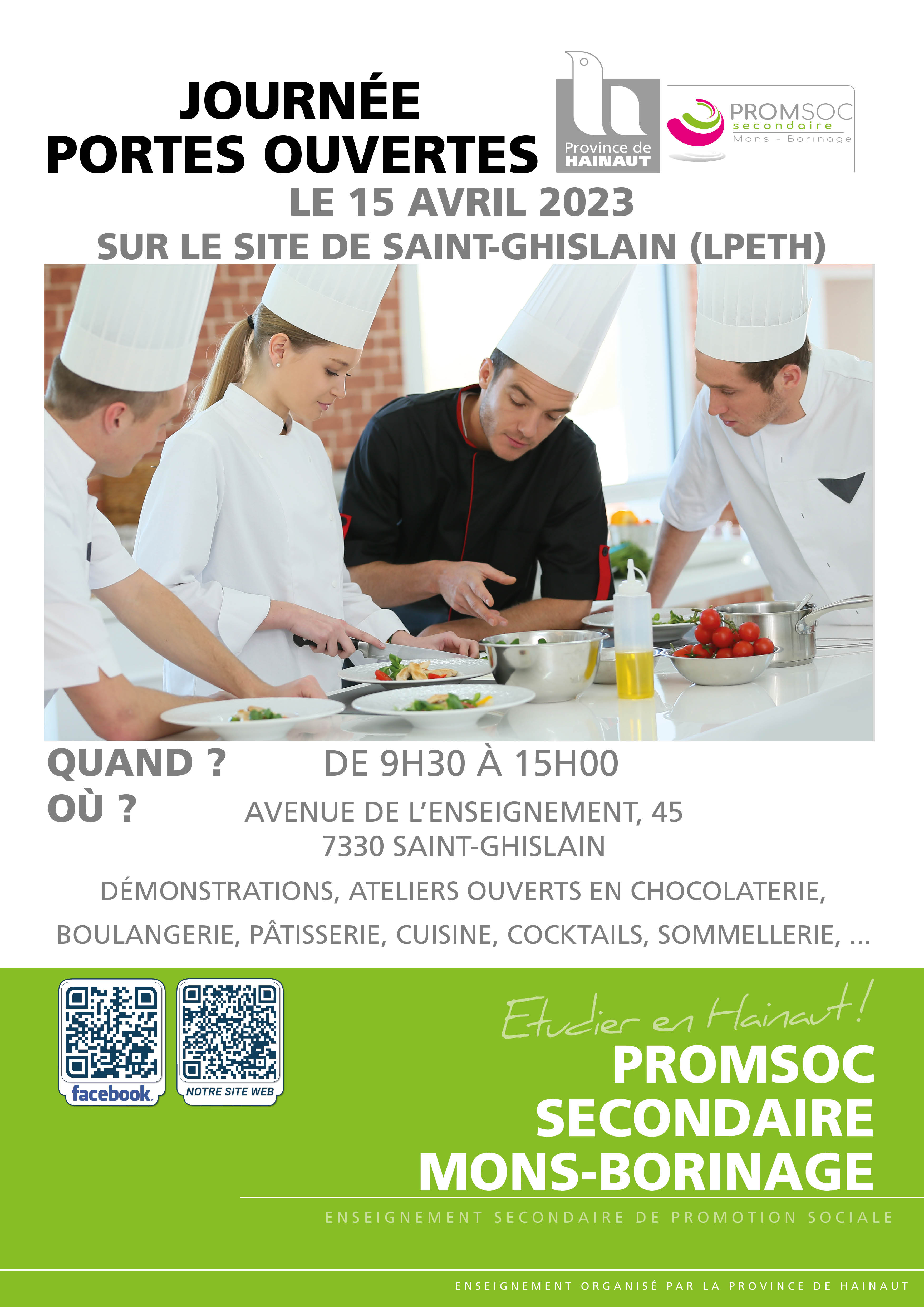 Affiche JPO Mons PromSocSec 2023