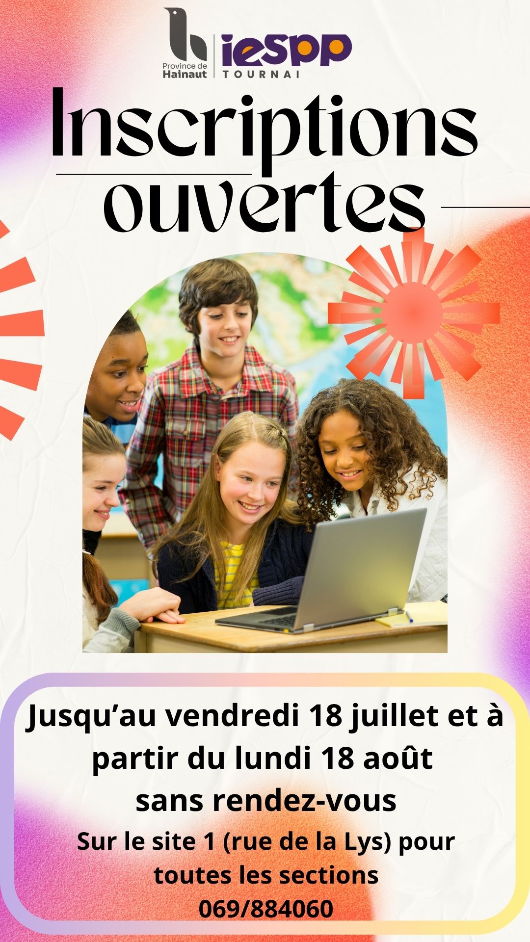 Inscriptions pour l'année scolaire 2025-2026