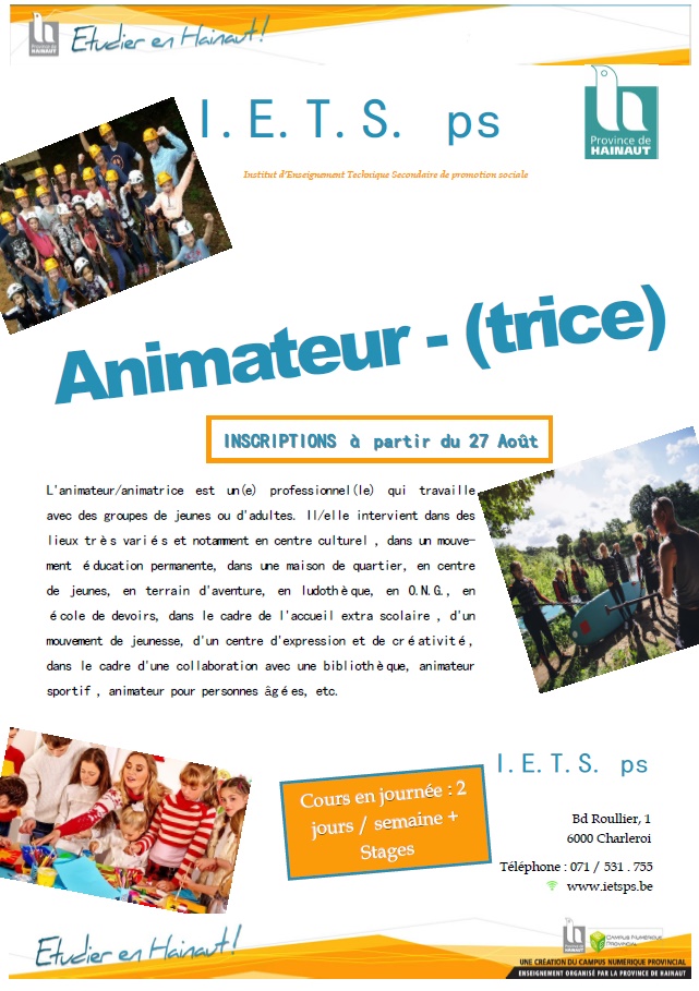 Nouvelle section ANIMATEUR