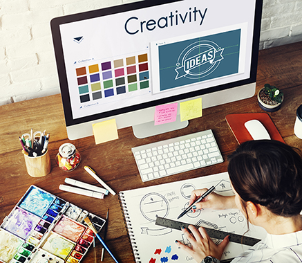 Creativity Inspiration Design Logo Concept