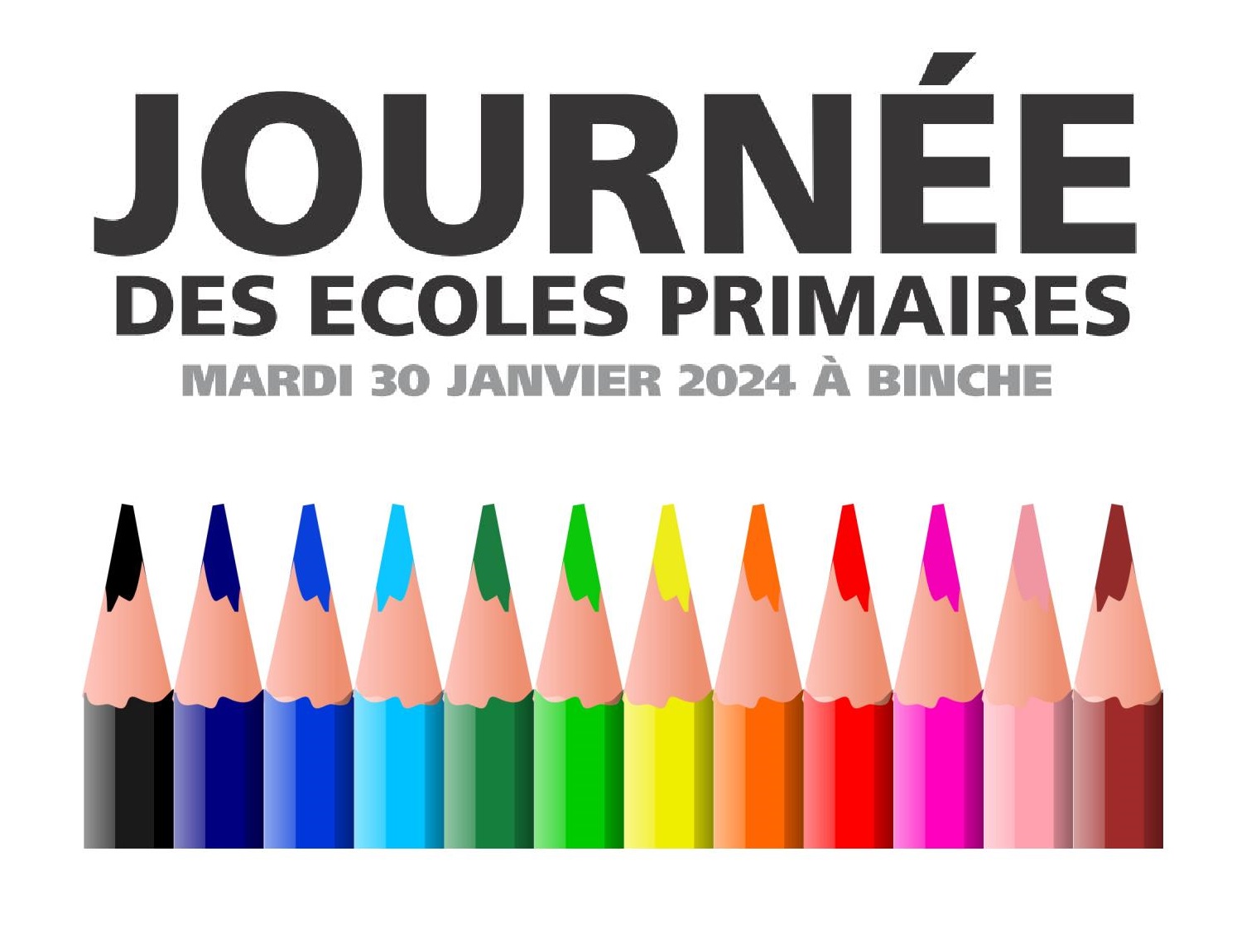 Journée des écoles primaires - BINCHE - mardi 30 janvier 2024