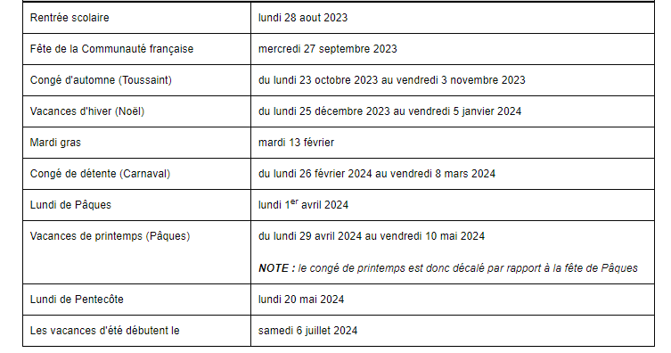 CONGE 2023 2024