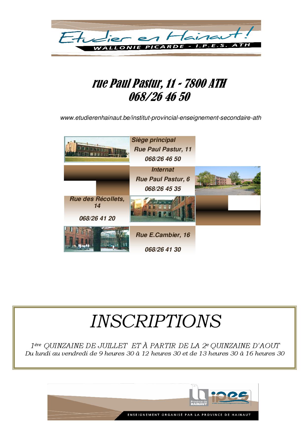 Inscriptions 2018 2019 recto