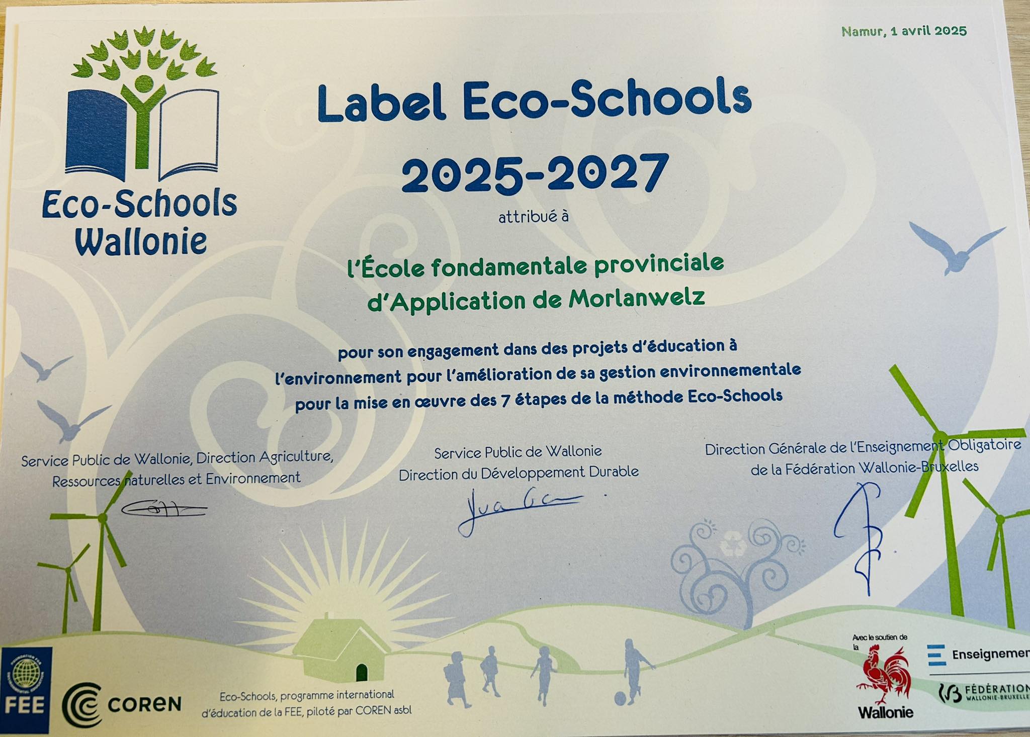 label ecole fonda