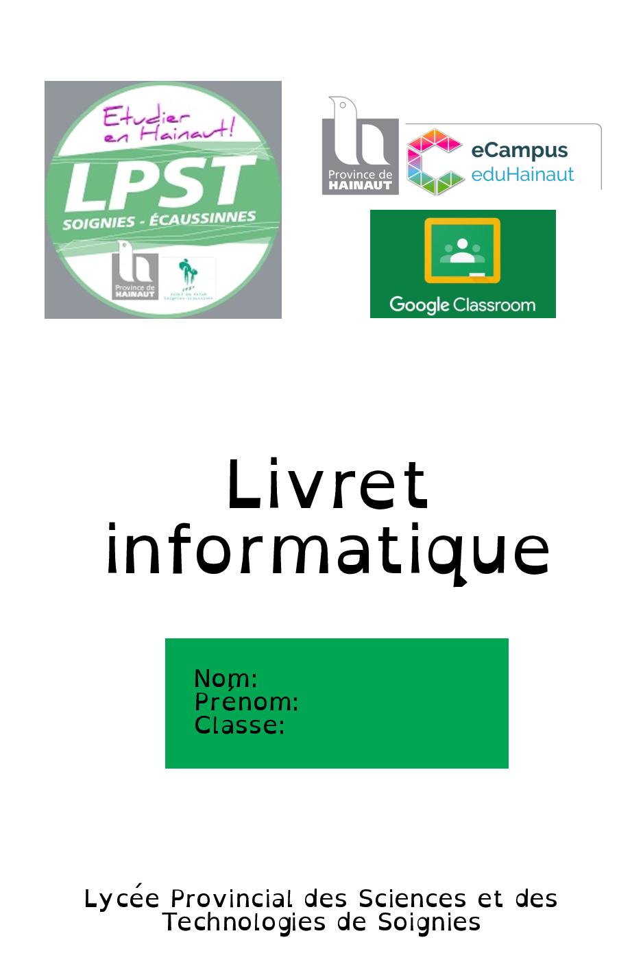 Livret infomatique LPST 1 page 001