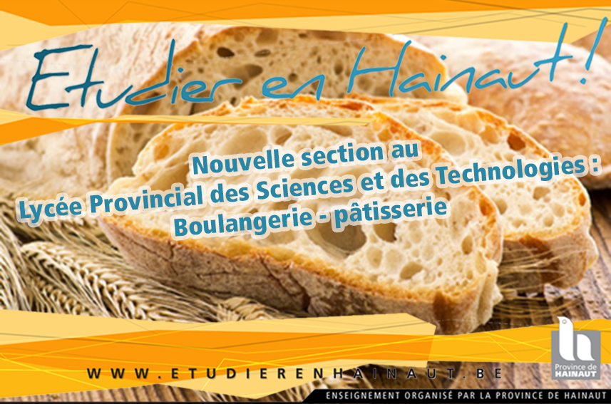 Nouveau : section boulangerie-pâtisserie au LPST