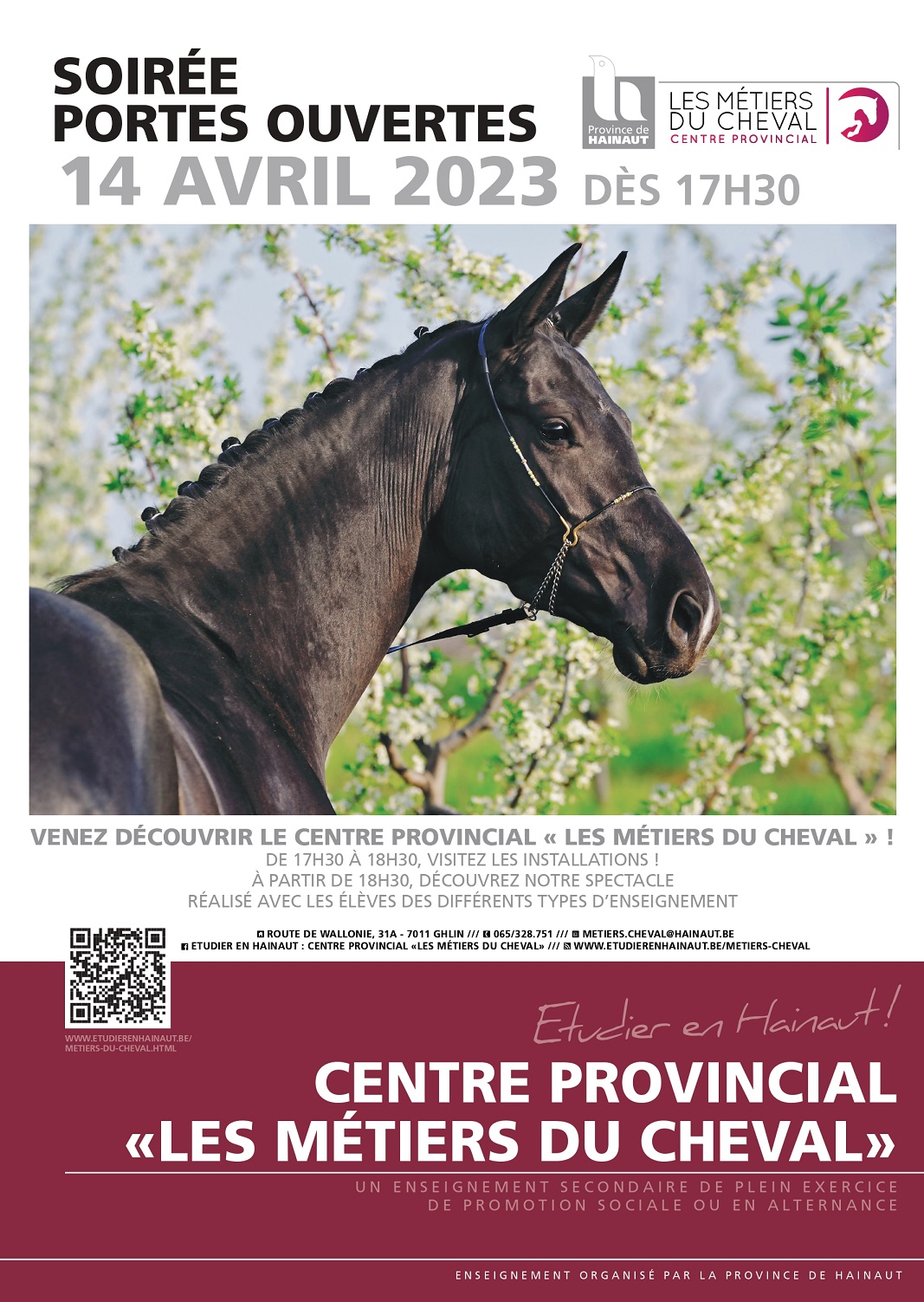 Soirée Portes Ouvertes au Centre Provincial "Les Métiers du Cheval"