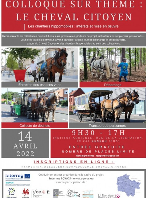 Colloque sur thème : Le cheval citoyen, les chantiers hippomobiles : intérêts et mise en œuvre