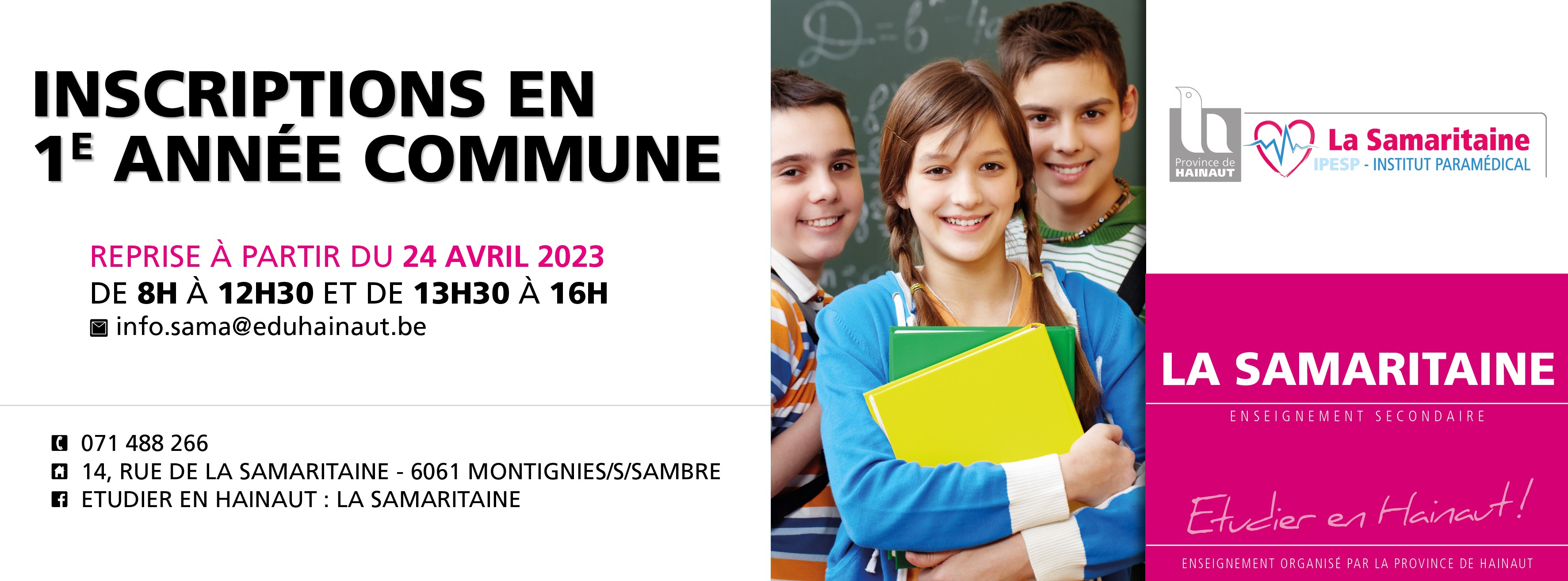 22.04.23.SGO SAMA.Annonce.Inscriptions